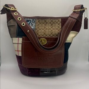 Coach Bleeker Holiday Patchwork Duffle Bag